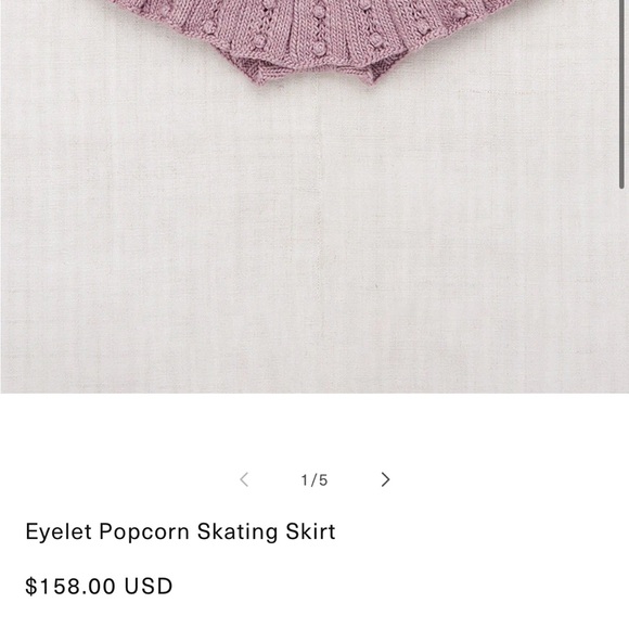 Misha & Puff skirt bloomers eyelet popcorn sweater skirt tie waist 18-24 months - Picture 2 of 15